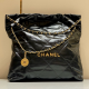 Chanel Large 22 Bag Black Calfskin