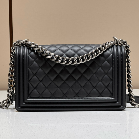 Chanel Medium Boy Bag Black Calfskin