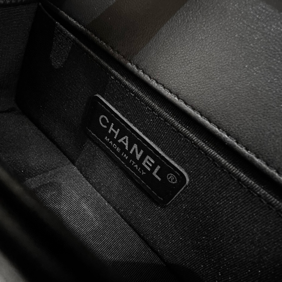 Chanel Small Boy Bag Black Lambskin
