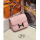Hermès Constance Mini 18 Rose Sakura Chevre Shoulder Bag