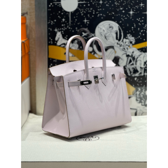 Hermès Birkin 25 Mauve Pale Epsom Handbag 