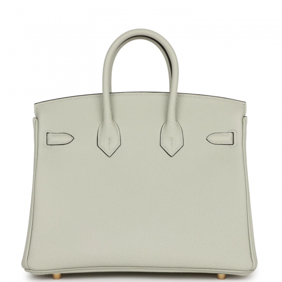 Hermès Birkin 25 Gris Neve Togo Handbag 