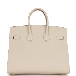 Hermès Birkin 25 Craie  Epsom Handbag 