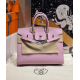 Hermès Birkin 25 Mauve Sylvestre Epsom Handbag 