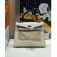 Hermès Special Order (HSS) Kelly Sellier 25 Craie and Black Epsom Gold Hardware