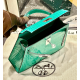 Hermès Mini Kelly II Vert Jade Shiny Alligator Handbags