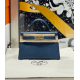 Hermès Kelly Sellier 20 Deep Blue Epsom Gold Hardware