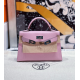 Hermès Mini Kelly II Mauve Sylvestre Epsom Handbags