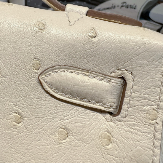Hermès Kelly Pochette Nata Ostrich Handbags