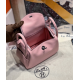 Hermès Mini Lindy Rose Sakura Swift Shoulder Bag